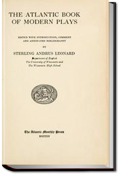 The Atlantic Book of Modern Plays | Sterling Andrus Leonard